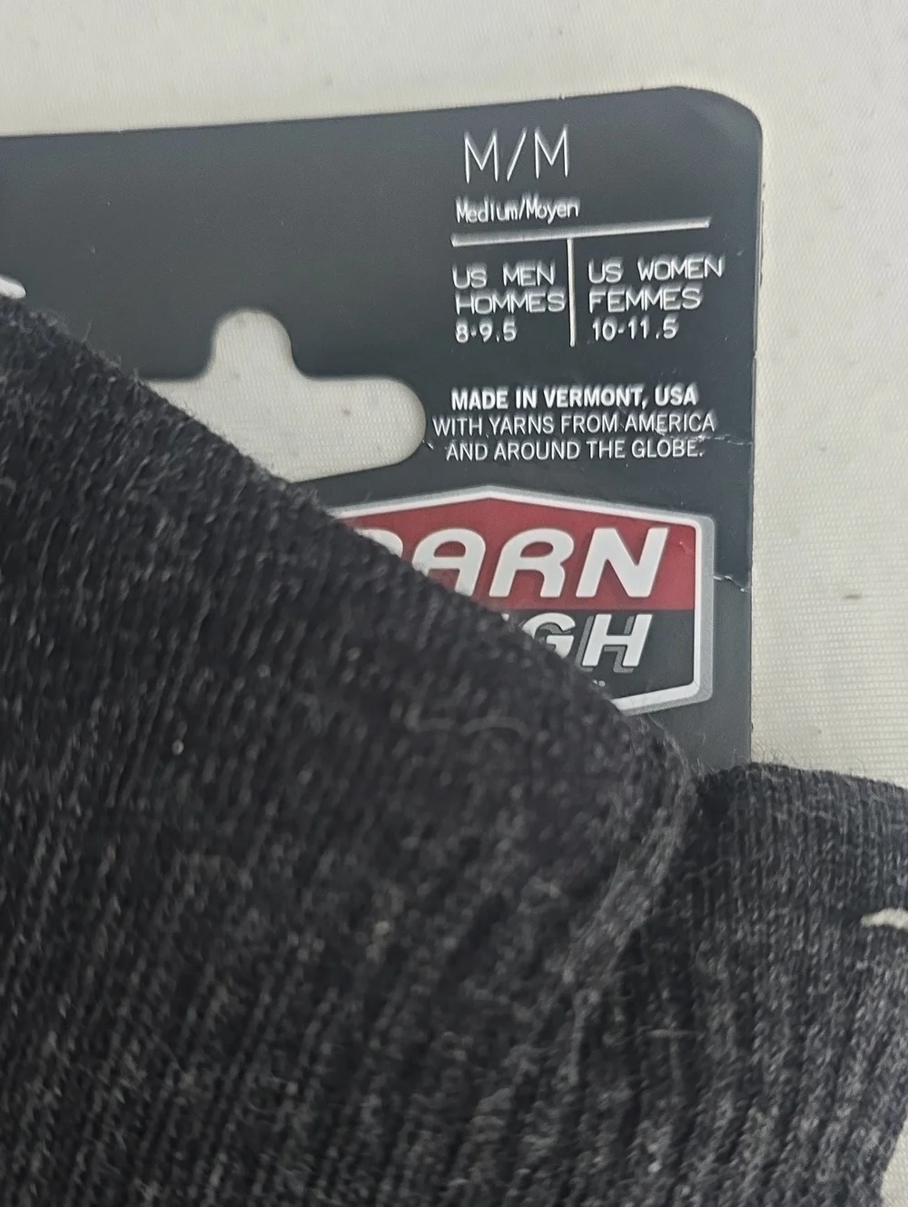 Darn Tough Merino Wool Work Boot Socks - M -NWT